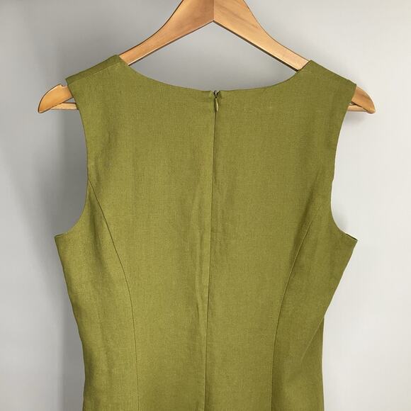 Zara Olive Green Midi Dress - Picture 4 of 15